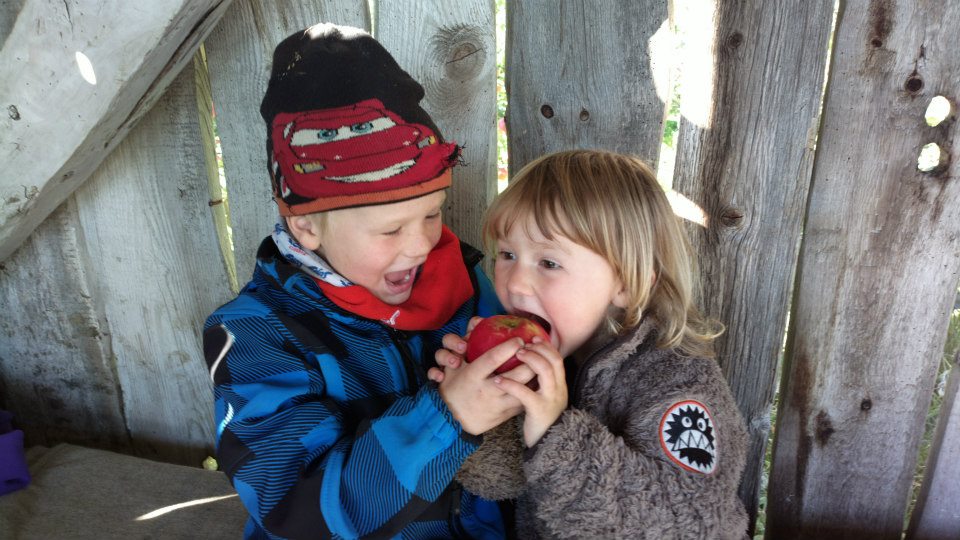 Anve%20og%20Milla%20deler%20eple